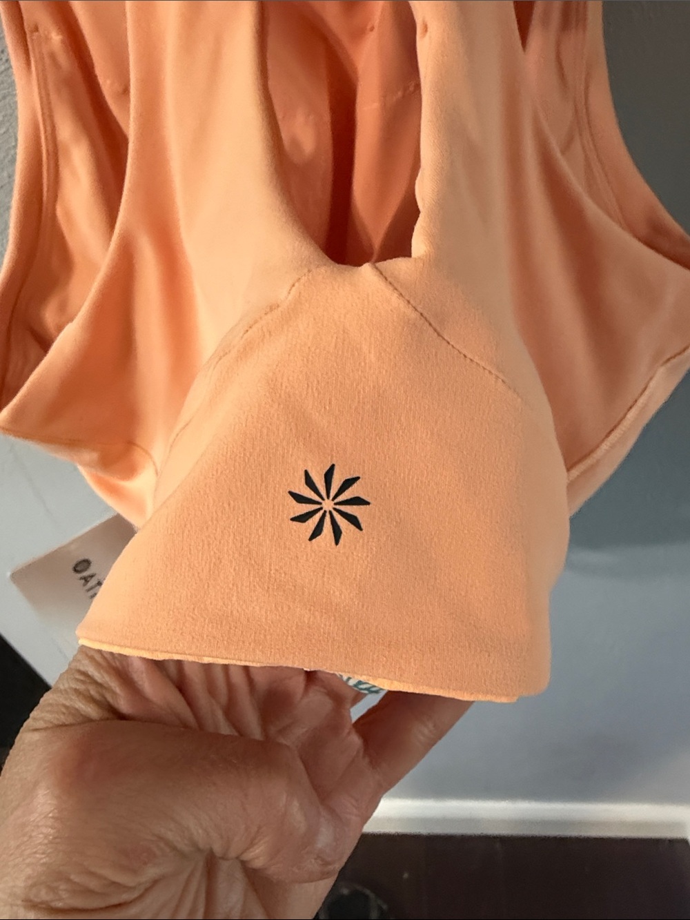 Athleta Peach Cut-Out Crop D-DD Bra Top - Picture 4 of 5